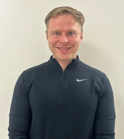 A headshot of James Shymka Physiotherapist Momentum Healh Creekside